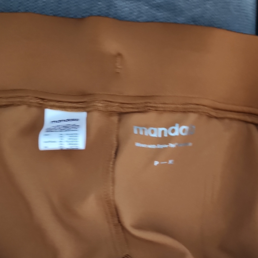 mandala Women's High-Waist Leggings in Camel